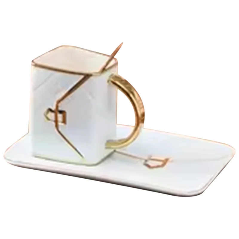 

Bag Shaped Hand Pinch Mug Coffee Mark Cup Creative Tote Handbag Shape Dessert Afternoon Tea Mugs Gift