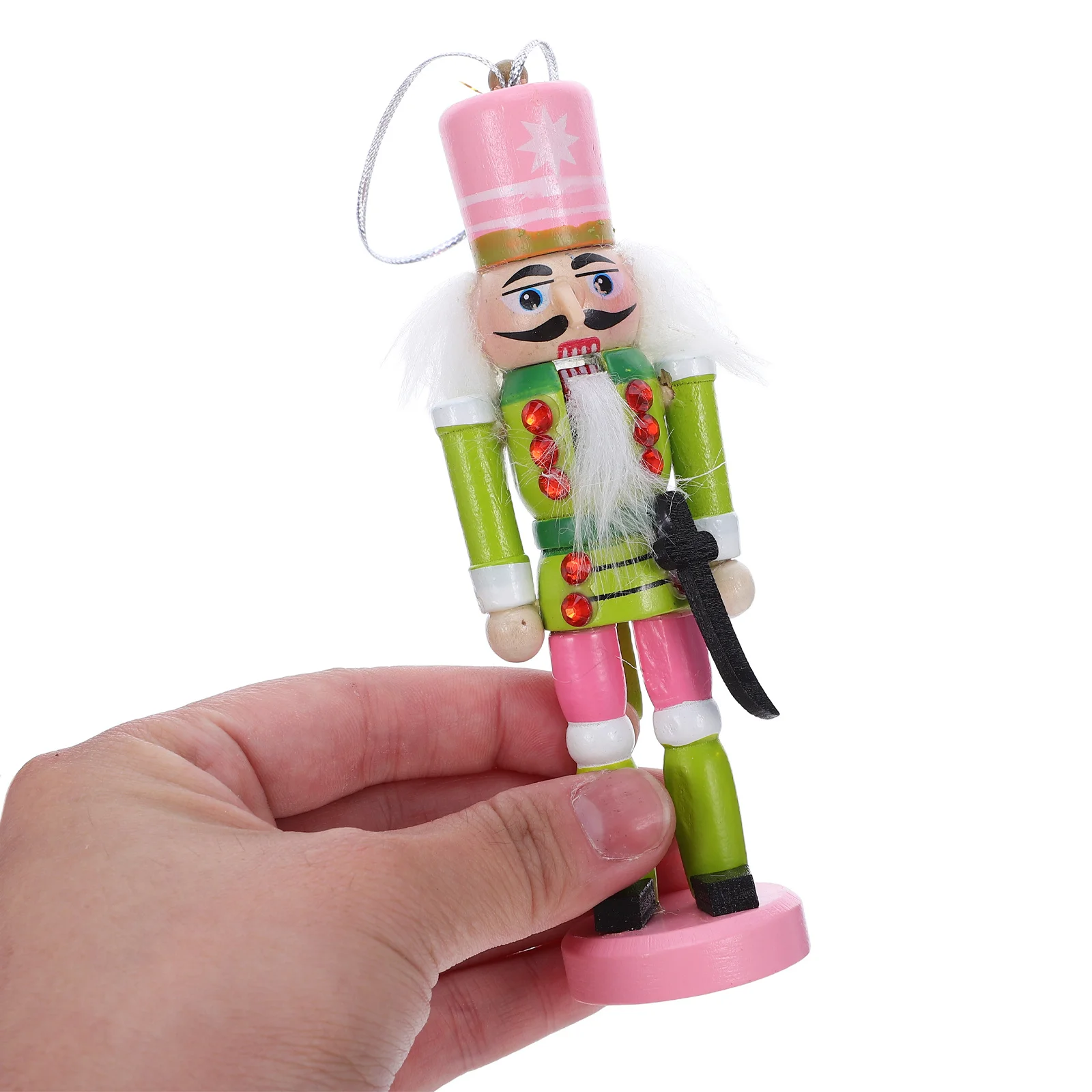 

3Pcs Christmas Wooden Nutcracker Ornaments Soldiers Decorations for Tabletop Tree Holiday Scene Nutcrackers Figures