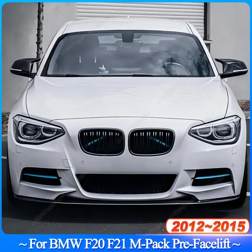 

For BMW F20 F21 120d 120i M135i M-Sport 2012-2015 Car Front Bumper Lip Spoiler Splitter Diffuser Gloss Black/Carbon Look Tuning
