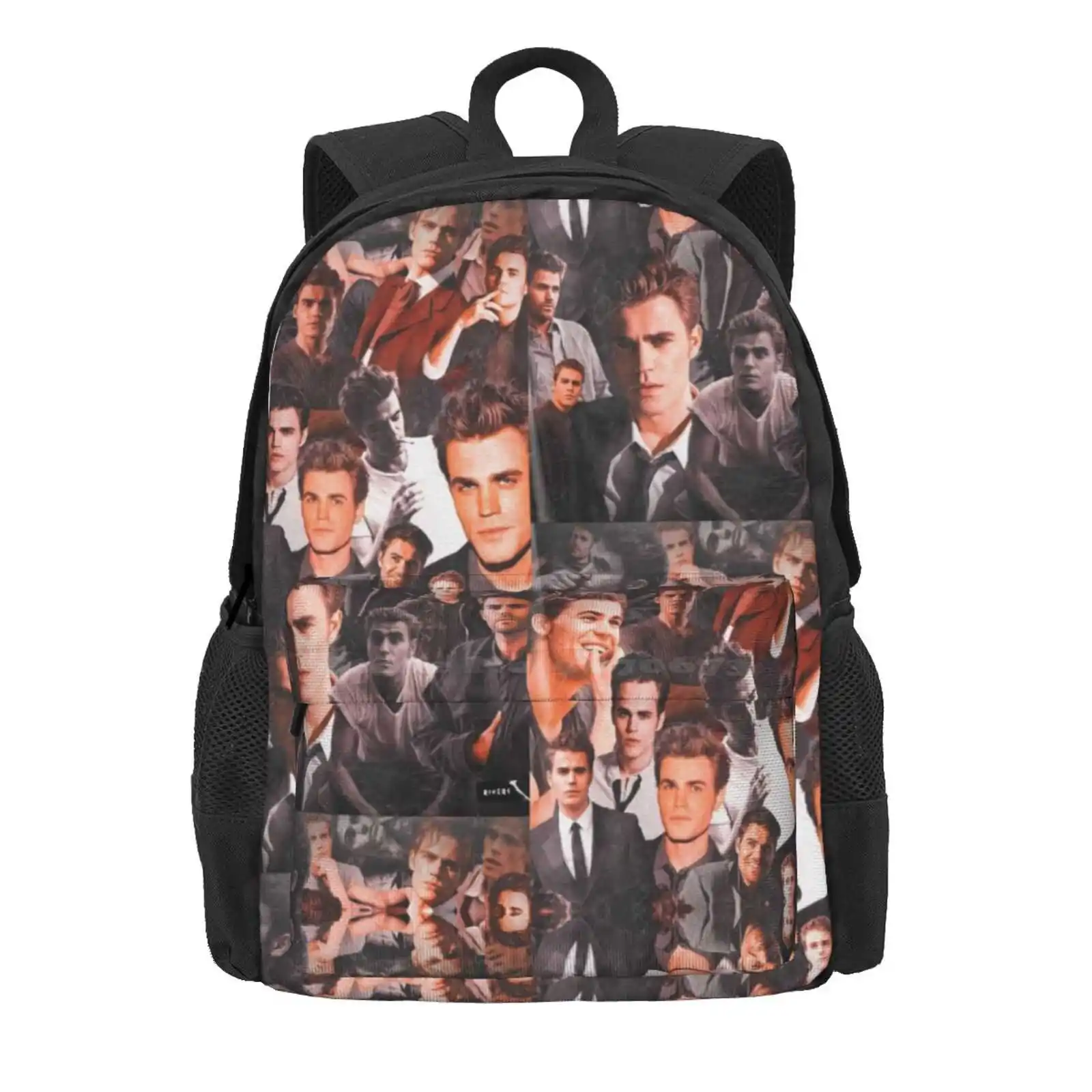 Stefan Collage Hot Sale Schoolbag Backpack Fashion Bags Stefan Wallpaper Stefan Collage Stefan Aesthetic Damon Collage Damon