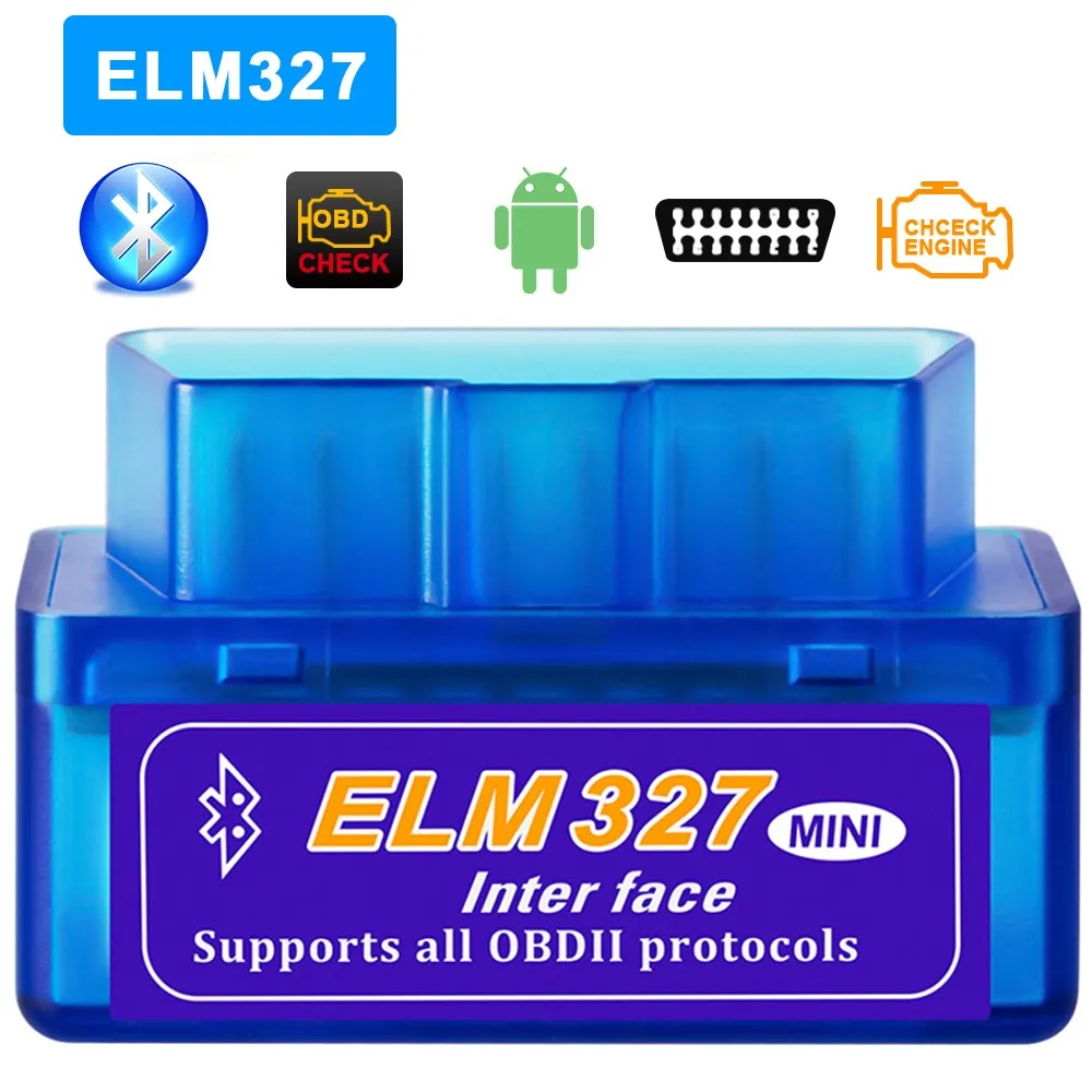 Car Diagnostic Scanner OBD 2 ELM 327 Bluetooth V2.1 Scanner for Android Torque Symbian PPC Support OBDII Protocol