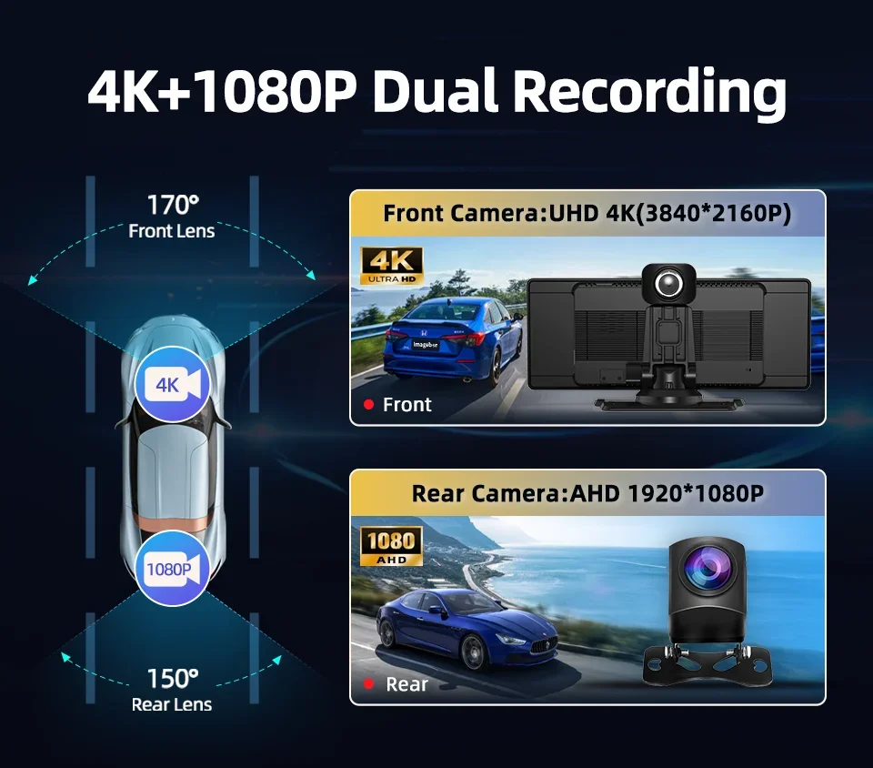 Imagebon H9 Pro 4K Dash Cam 3