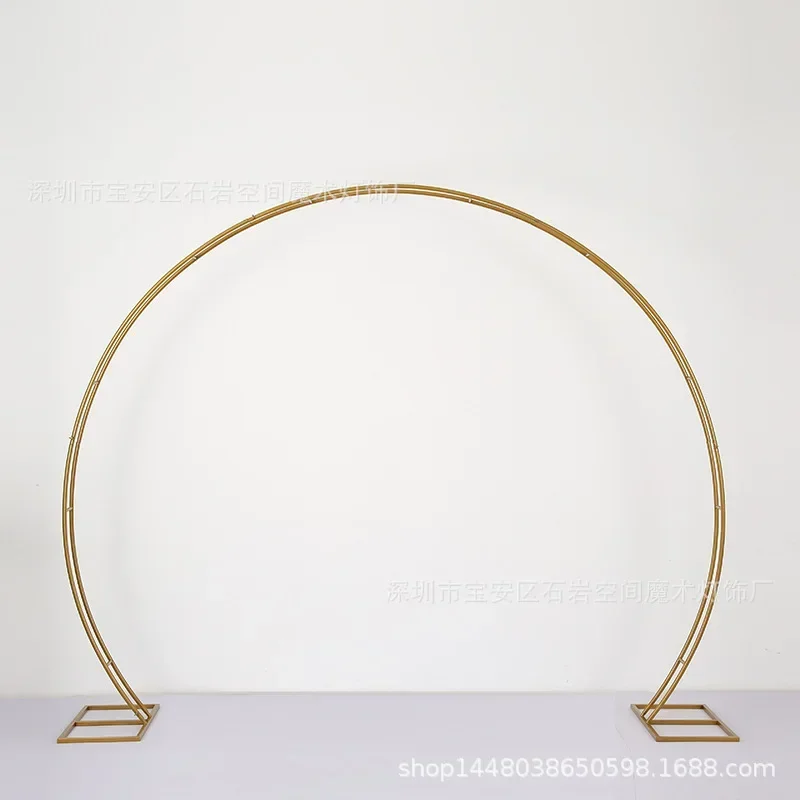 5 PCS Gold Arch Stand Road Lead Wedding Table Centerpiece Flower Rack For Event Party Decoration