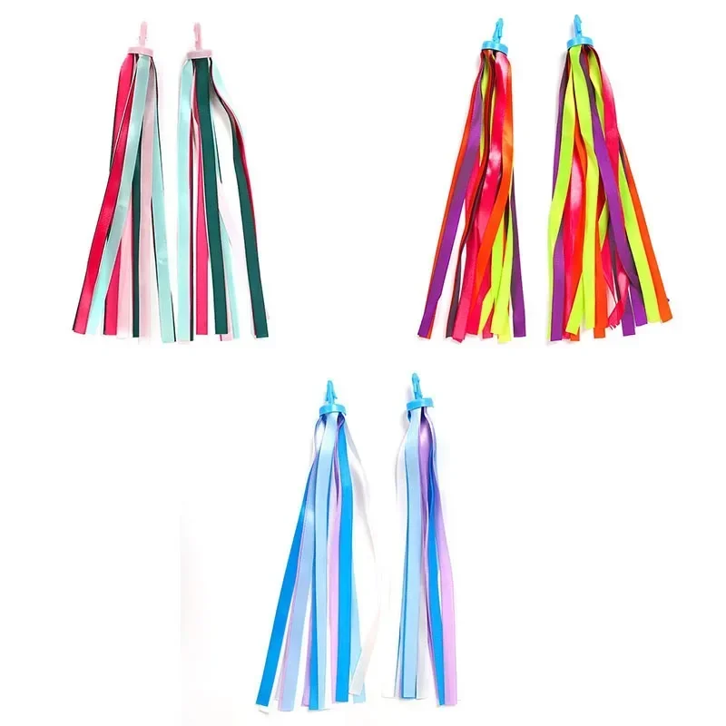 1pairs Bicycle  Handlebar Scooter Parts Tassels Streamers Tassel Bike Bicycle Decoration Kids Girls Boys Cycling Accessories