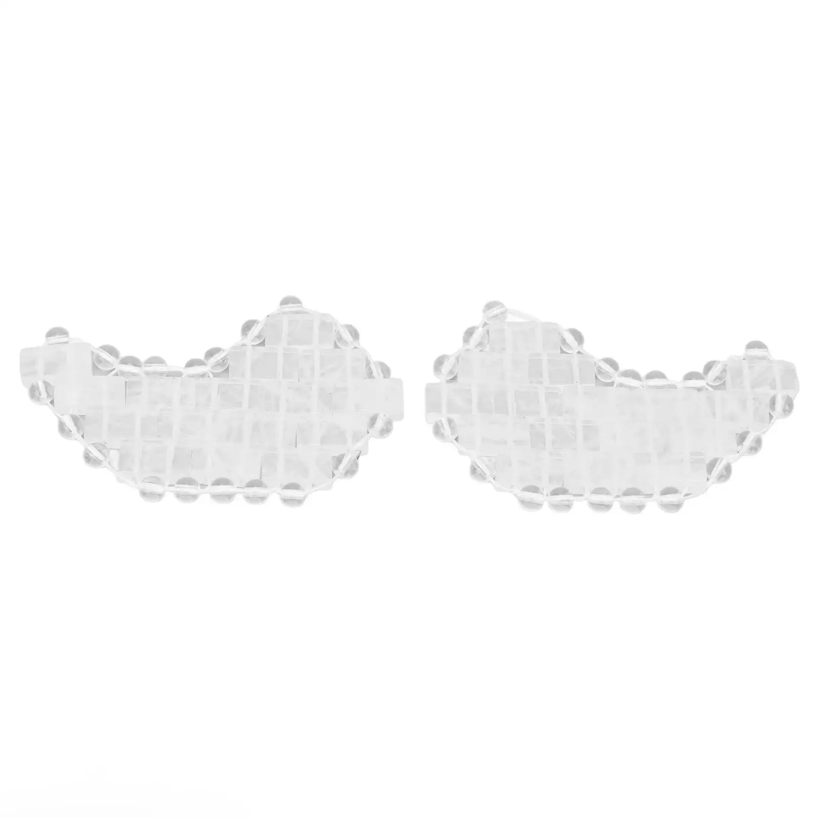 

Jadestone Moon Shape Cooling Eye Patches Reusable Handmade Portable Face Fitting Pads for men and Women