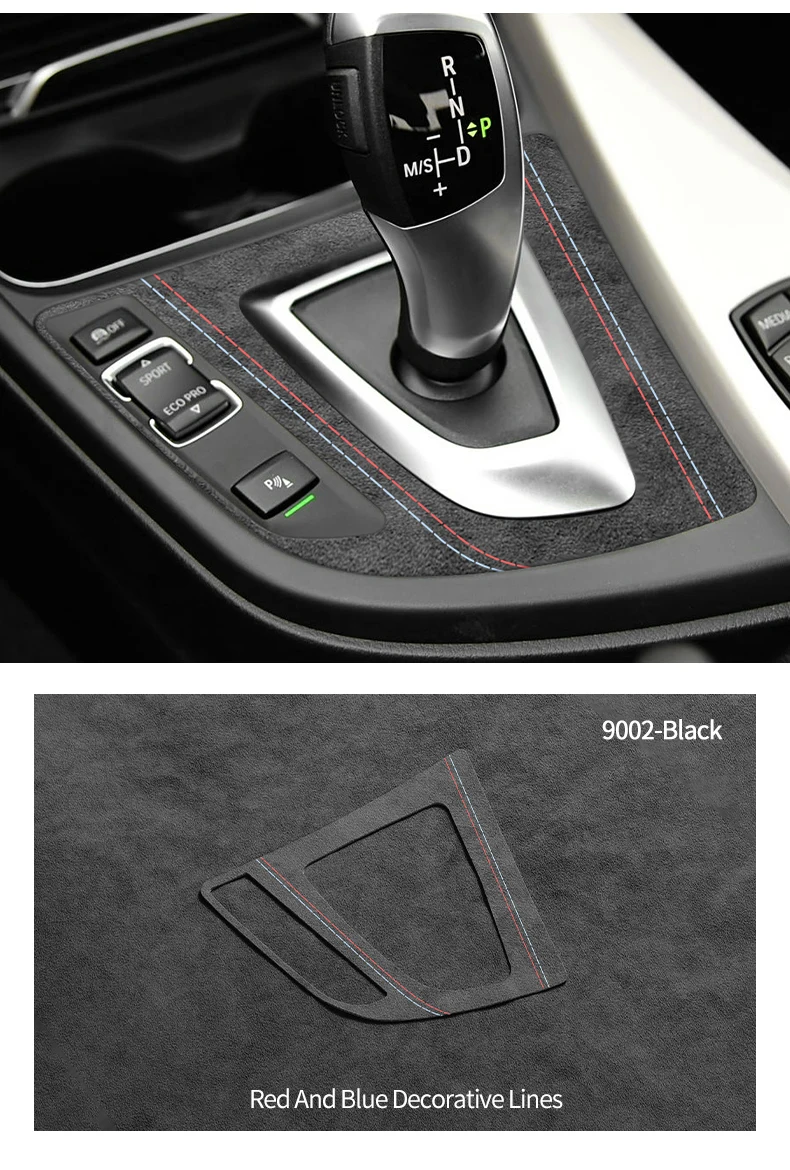Für BMW F30 F34 F36 Getriebe Shift Control Panel Trim Rahmen Dekorative Aufkleber Aus Alcantara Auto Innen Tuning Zubehör – Detail 9