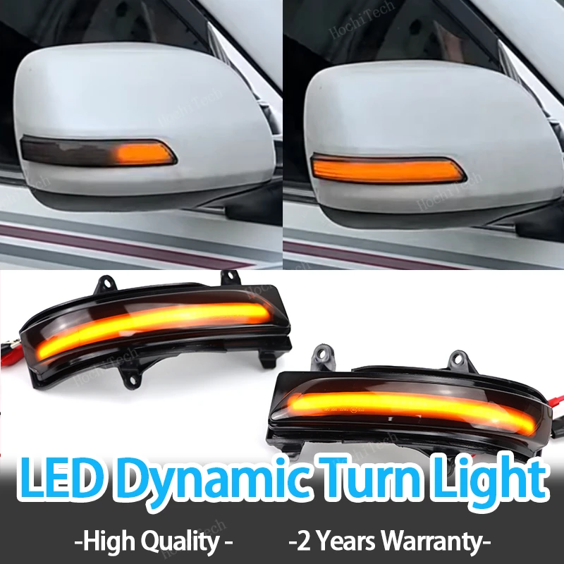 2x Car Side Mirror Blinker Indicator Lamp LED Dynamic Turn Signal Light for Toyota Land Cruiser Prado GRJ150 TRJ150 KDJ150 LJ150