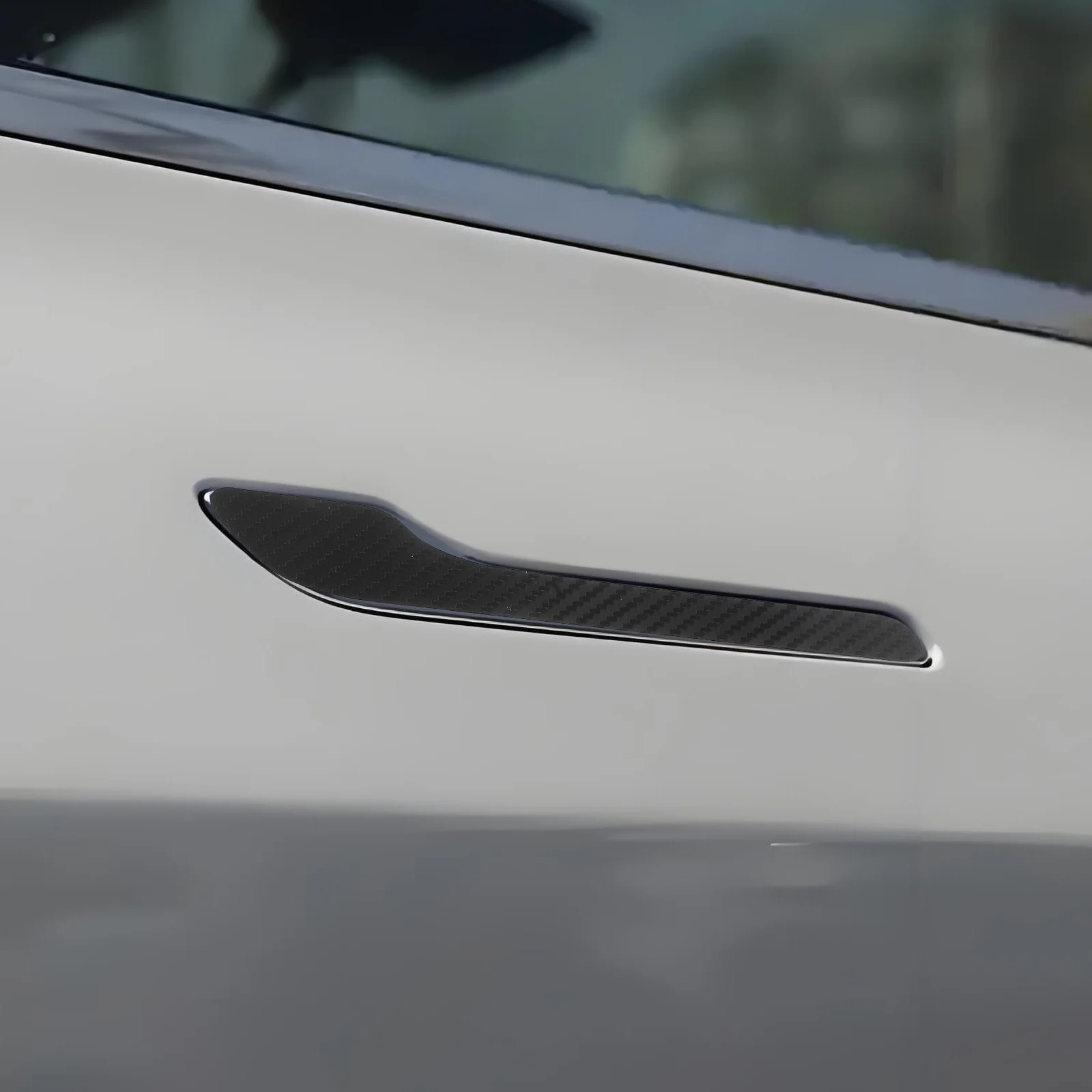 

4Pcs Car Door Handle Covers Tpu Carbon Fiber Protective Film Anti Scratch Door Cup Guard Exterior Handle Decals