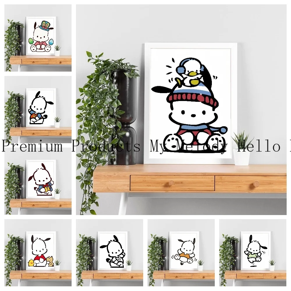

Sanrios Anime Posters Pachacco Prints and Prints Living Room Wall Art Home Children's Bedroom Decor Decorative Cuadros Best Gift