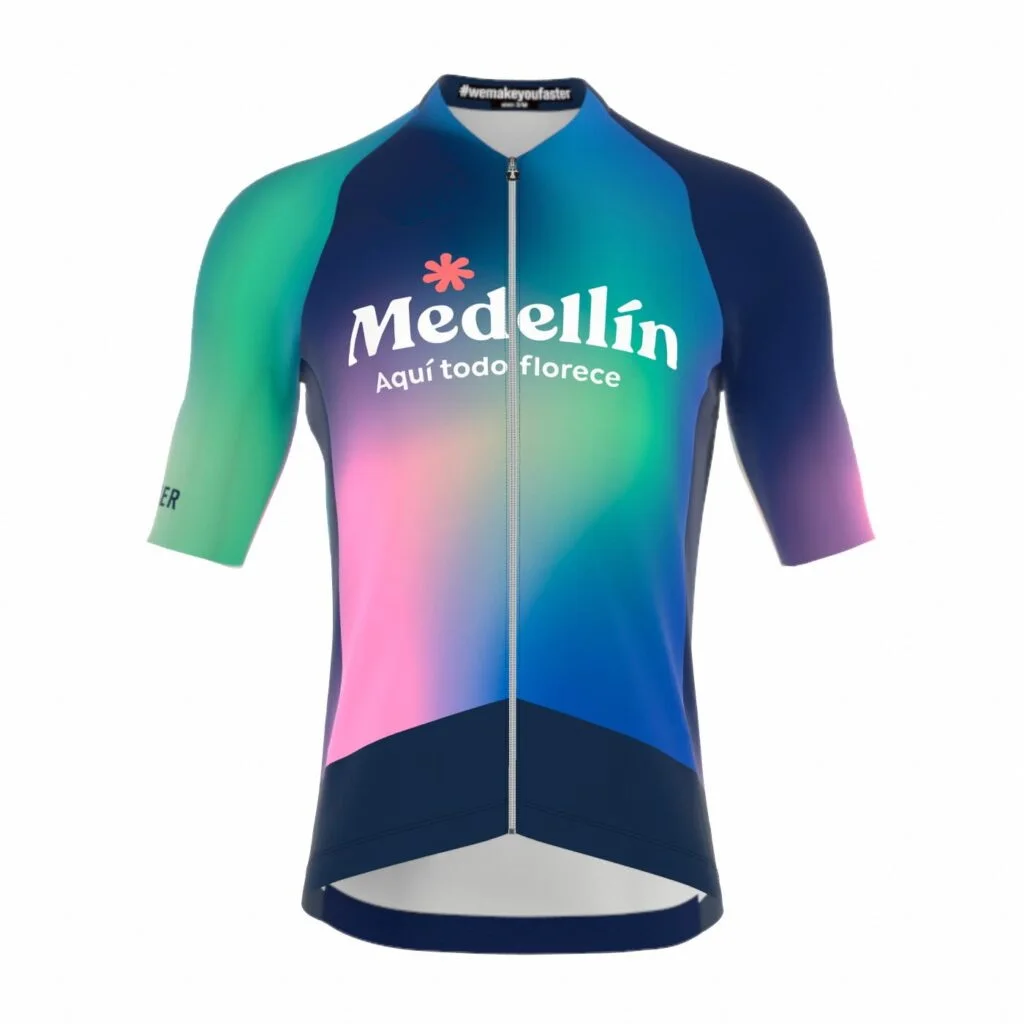 2023 Medellin - EPM TEAM Men's Cycling Jersey Short Sleeve Bicycle Clothing With Bib Shorts Ropa Ciclismo