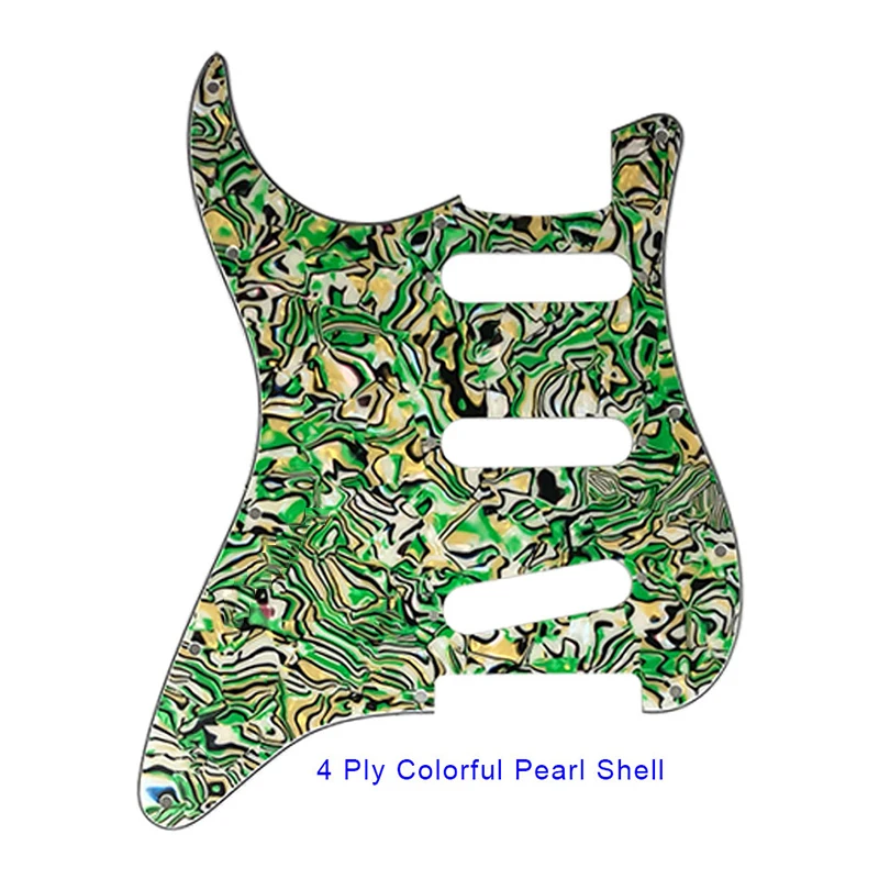 Fei Man Custom Pickguard - For Left Hand,USA,Mexico, FD,11 Screw Hole, Strat Standard SSS St, Scratch Plate, No Switch Hole