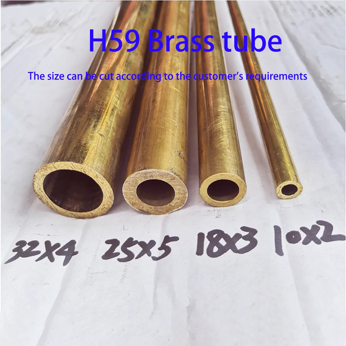 H59 Brass Hollow Tube with an Outer Diameter of 13-32mm Is Used in Shipbuilding, Plumbing Engineering, Aviation, Etc