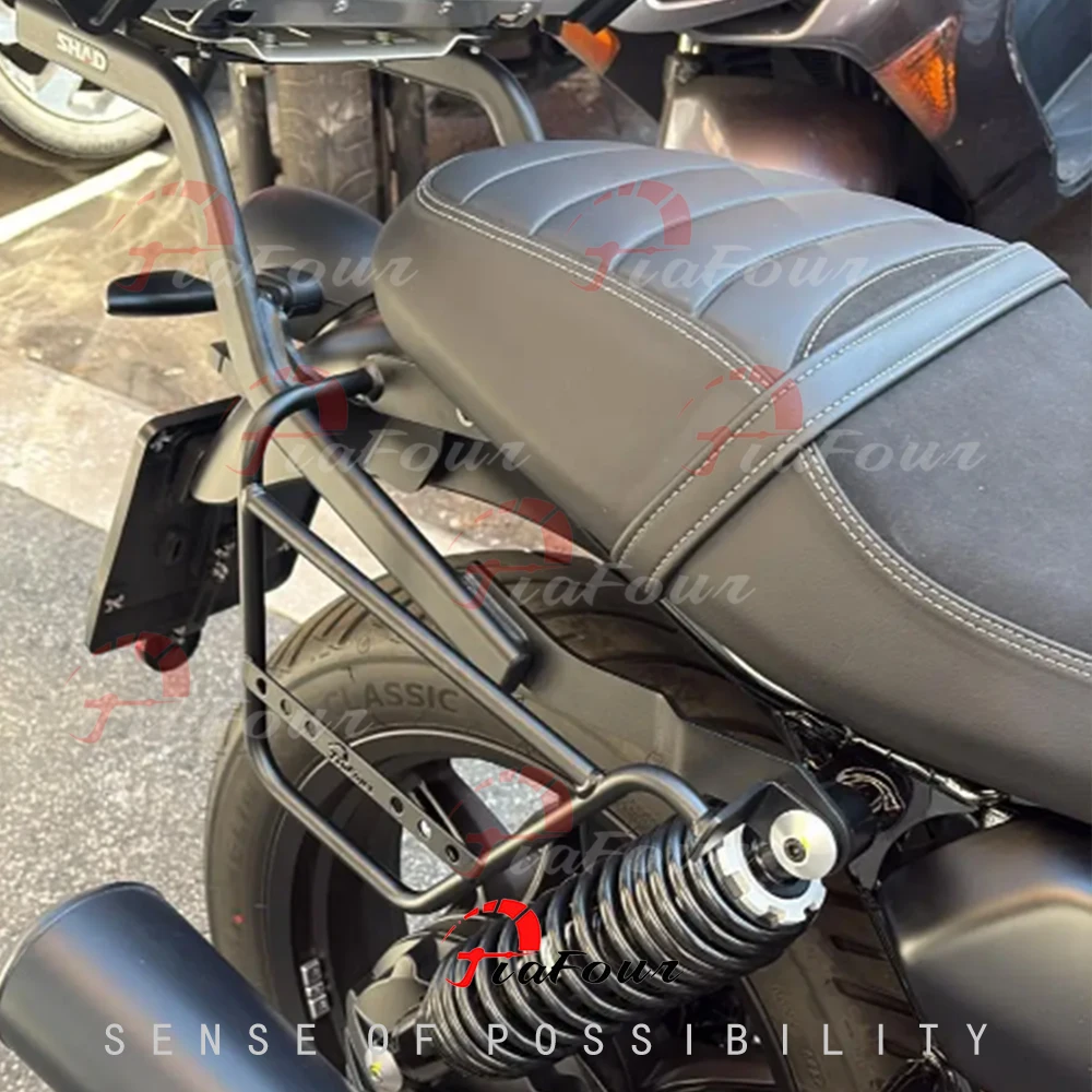 Motorcycle Saddle Bag For V7 Stone Special Custom V7 Classic Stornello Trofeo 21-25 Left Right Side Trunk Bag Support Bracket