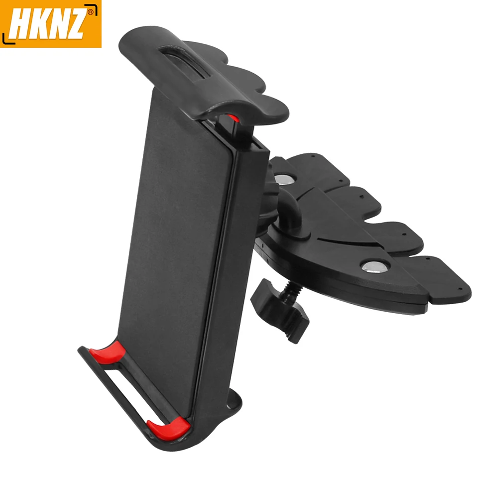 HKNZ evrensel 4-11 inç Tablet tutucu araba CD yuvası Tablet braketi cep telefonu tutucu dağı iPad Samsung pad için dönebilir standı