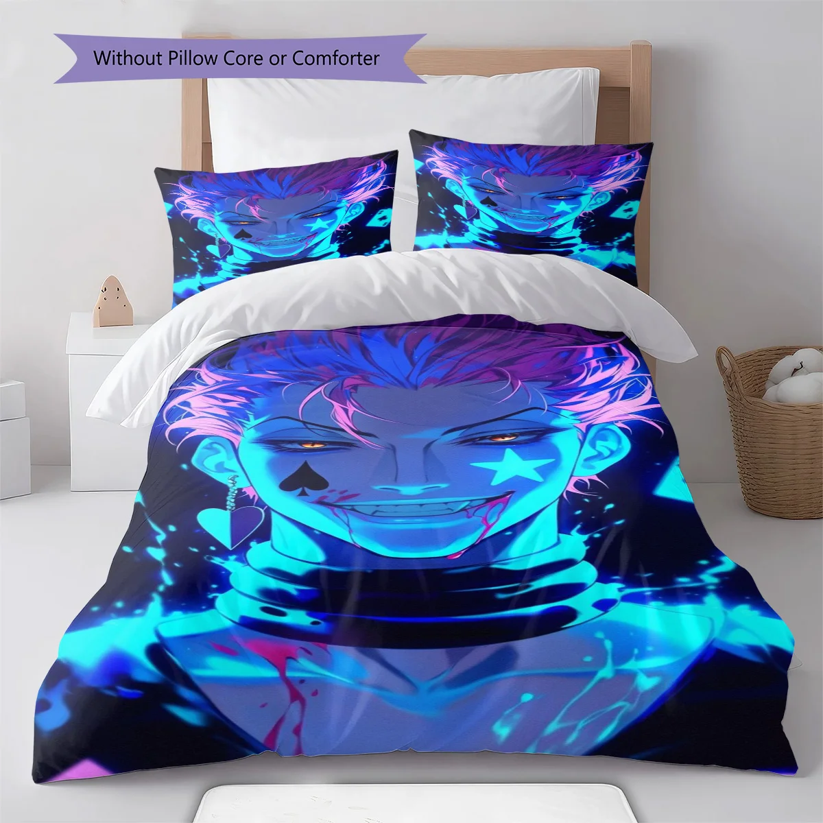 Hunter x Hunter Gon Freecss Anime Bedding Set Duvet Cover Polyester Soft Comforter Bedroom Set -QJY