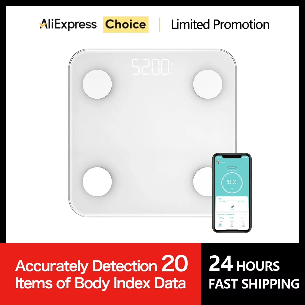 

Digital Bathroom Scale Smart Body Balance Body Fat Scale for Human Weighing Balance BMI Analyzer
