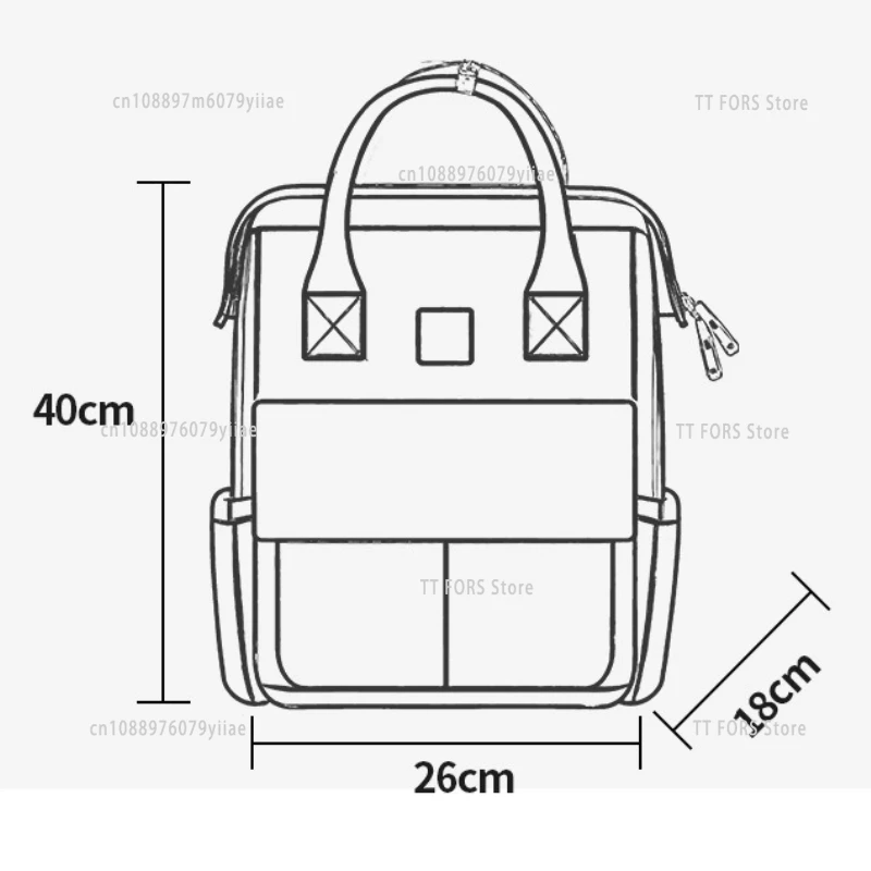 กระเป๋าคุณแม่และเด็กแรกเกิด แฟชั่น ความจุเยอะอเนกประสงค์ กระเป๋าใส่ผ้าอ้อมเด็ก พกพาสะดวกสำหรับการเดินทางและออกนอกบ้าน