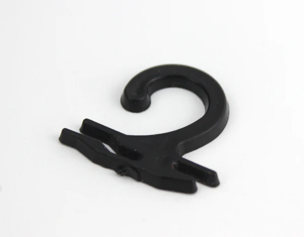 500 teile/los Socken Aufhänger Header Karte Haken Große Strümpfe Hosen Schlauch Handschuhe Handtuch Tasche Verpackung Display Haken Clip Kunststoff – Detail 2