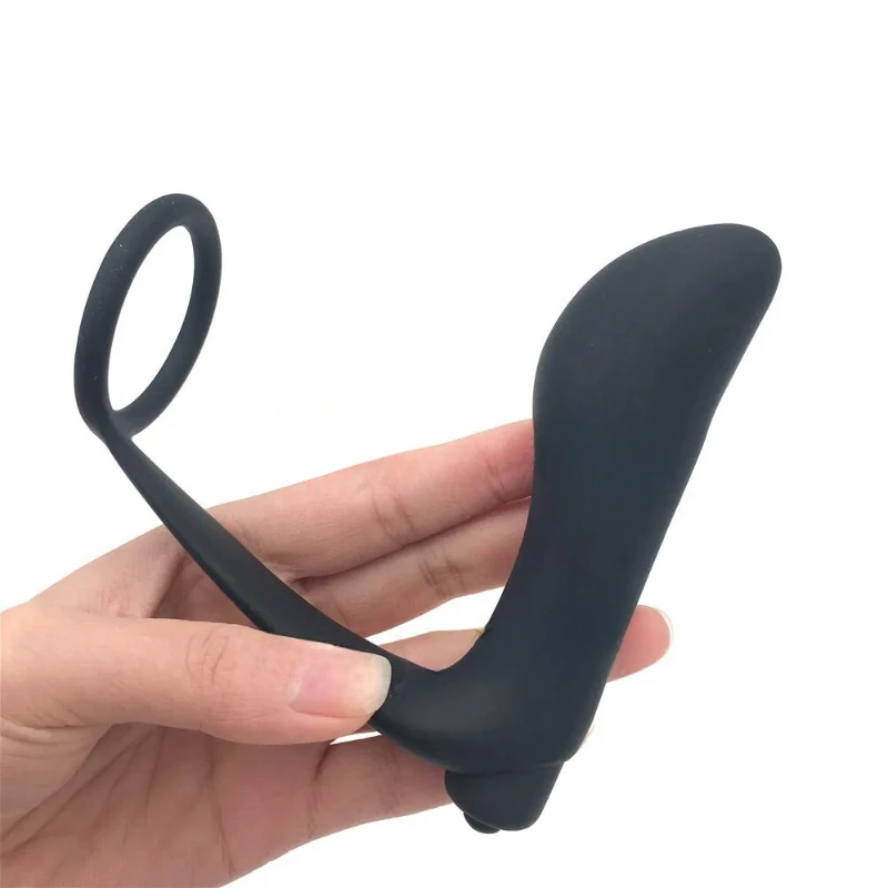 Male Prostate Anal Plug Silicone Waterproof Massager Stimulator Delay Ejaculation Cock Ring Sex Shp Toys for Couple Women Men