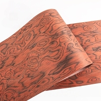 Italian Design Tech Red Burl Wood Veneer for Modern Furniture, Interior Design & Decorative Surface Applications