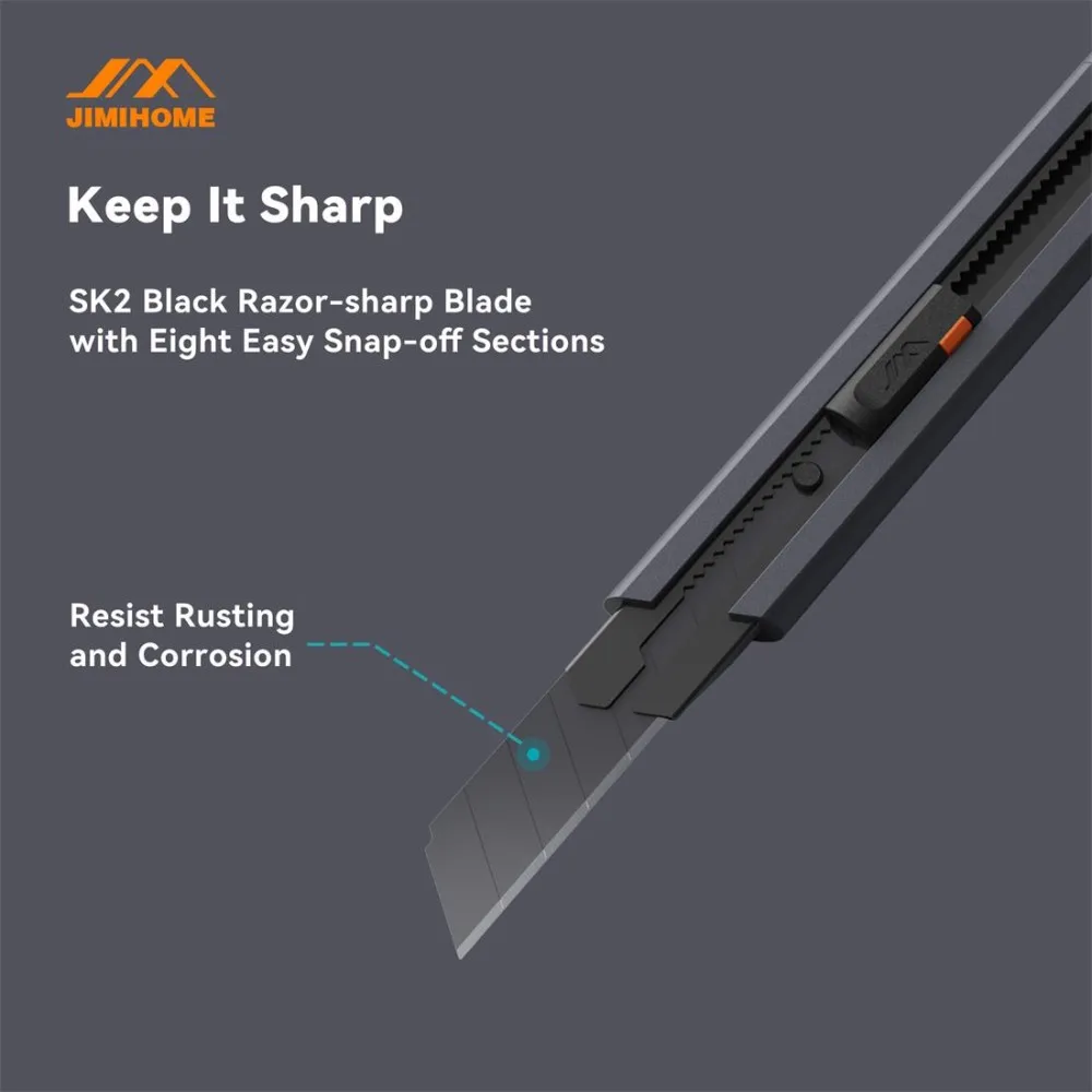 JIMIHOME DIY سهلة القطع الفن سكّين متعدّد الاستخدامات دليل صندوق الورق القاطع الحرف اليدوية اليدوى صندوق الأمان القاطع