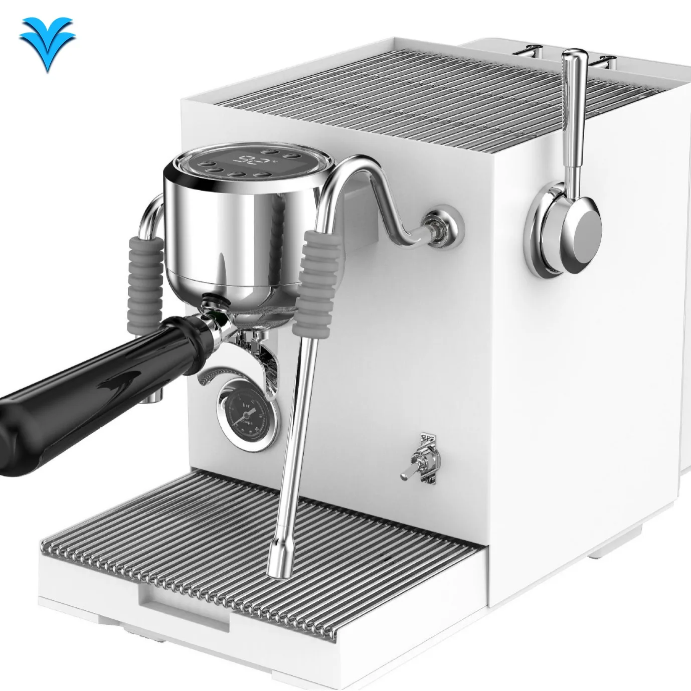 

EM3801 Electric Stainless Steel Espresso Coffee Machine Portable Brew System with Hot Water System for Household and Hotel Use