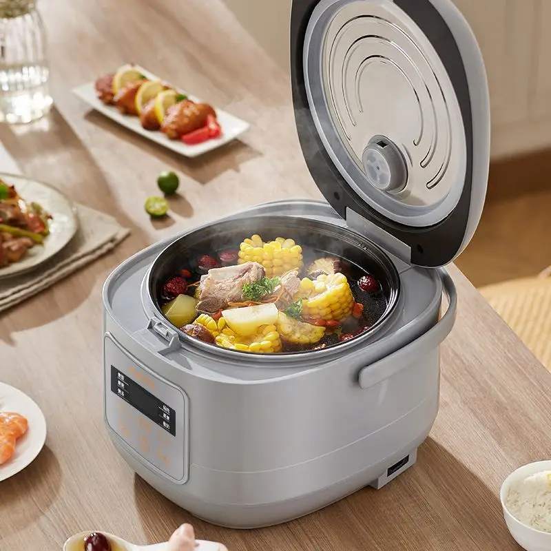 وعاء أرز كهربائي ذكي ومتين وقابل للبرمجة بسعة كبيرة، وعاء أرز كهربائي متعدد الوظائف من السيراميك