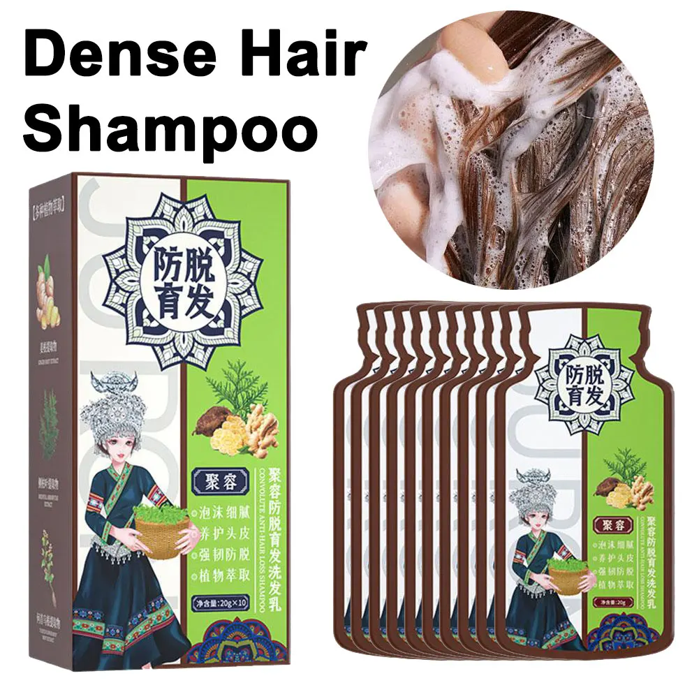 

Ginger Shampoo Polygonum Multiflorum Hair Care Shampoo Deep Nourishment Natural Repairing Hair Growth Shampoo Dense Hair Shampoo