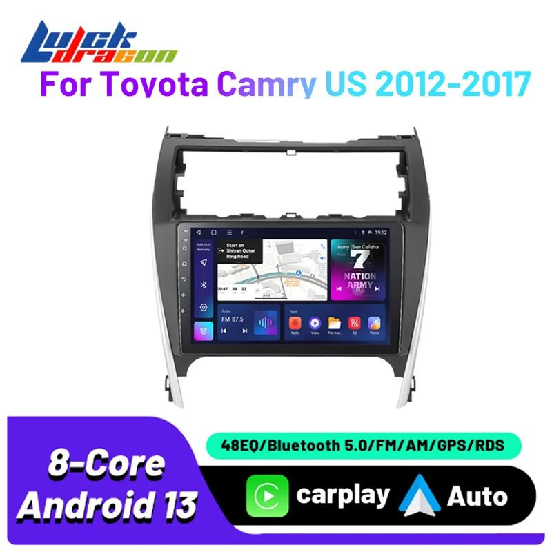 

2Din Android Carplay Android Auto Wireless For Toyota Camry US 2012-2017 Multimedia Player Car Video Stereo DSP Subwoofer Radio