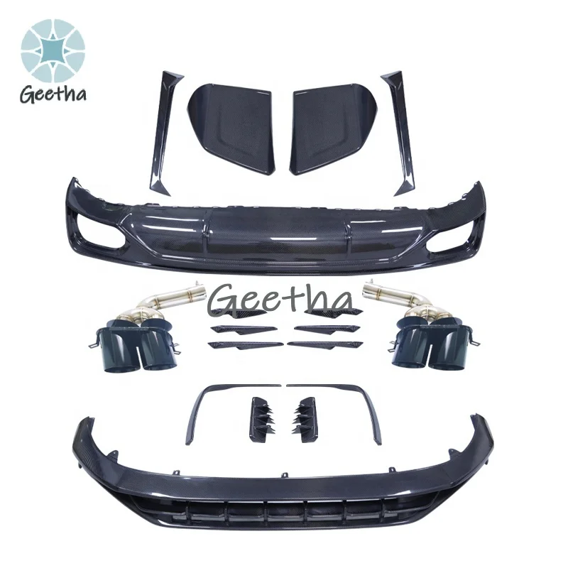

For Q8 Abt Carbon Fiber Material Front Lip Rear Diffuser for Q8 Sport Style Car Auto Bumper Lip Body Kit for Q8 Abt
