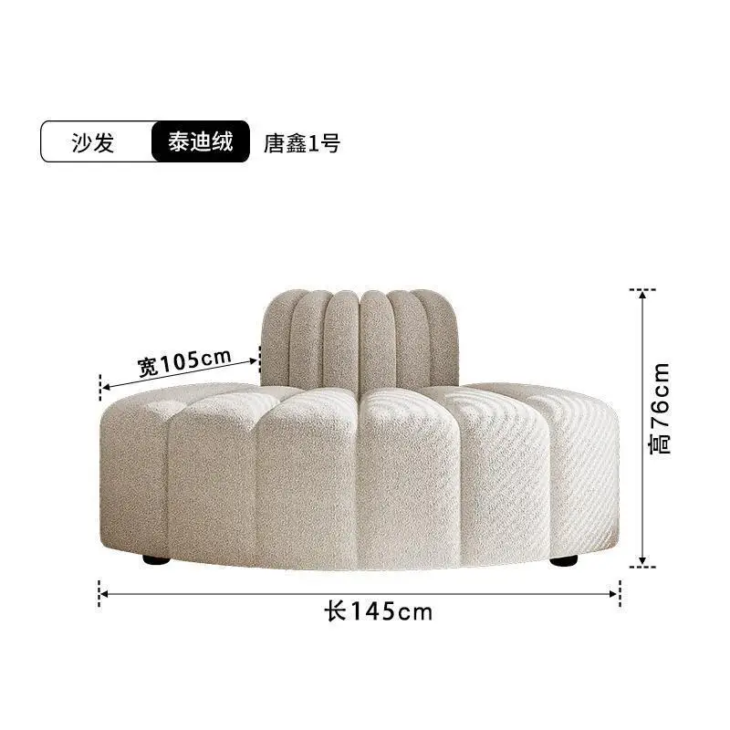 أريكة قماشية كاجوال ذات زاوية وحدات واحدة #5