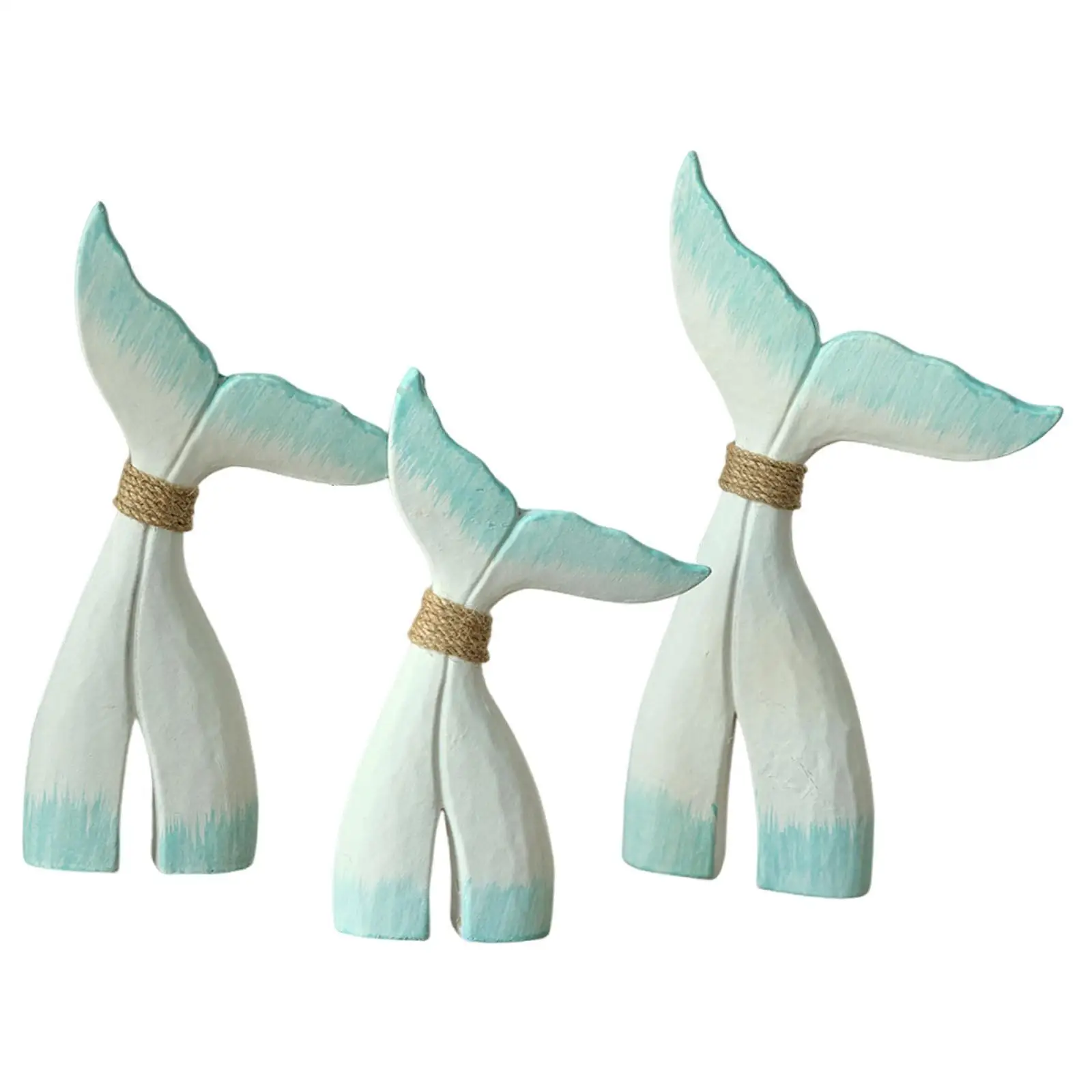 

Whale Tail Figurine Japanese Style Interior Props Wood Animal Sculpture Object Decoration for Home Office Dining Table