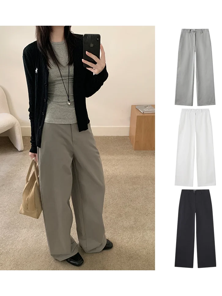 

Брюки-бананы Sweetknit с высокой талией, свободного кроя, изогнутые, длинные, женские, хлопковые, удобные, повседневные