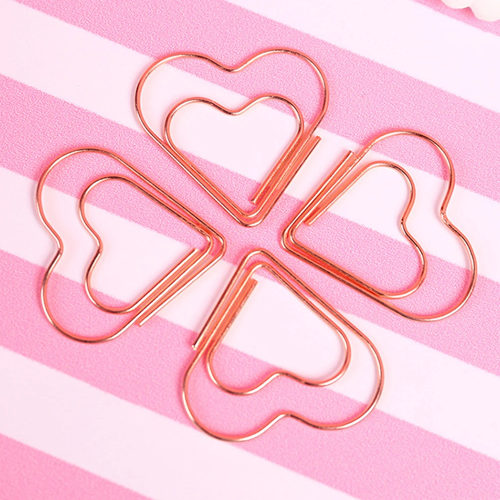 

20 Pcs Special Paper Clip Bookmark Binder Clips Stationery Clamp Holders Pin Letter