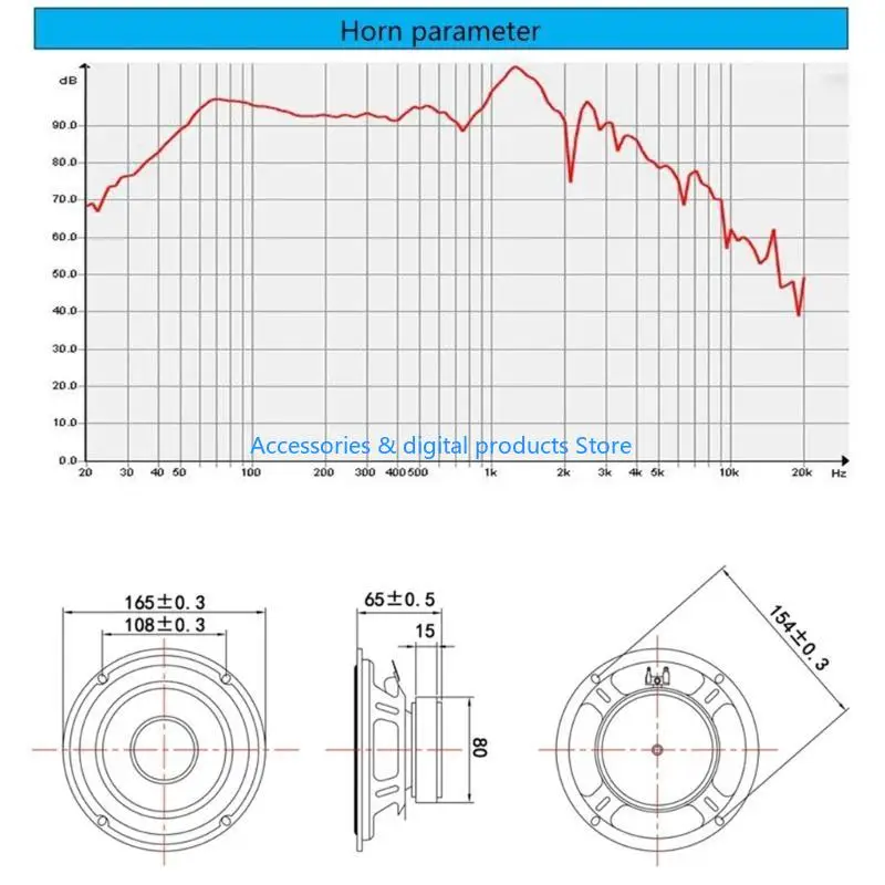 77JD 6.5 pulgadas altavoz diafragm