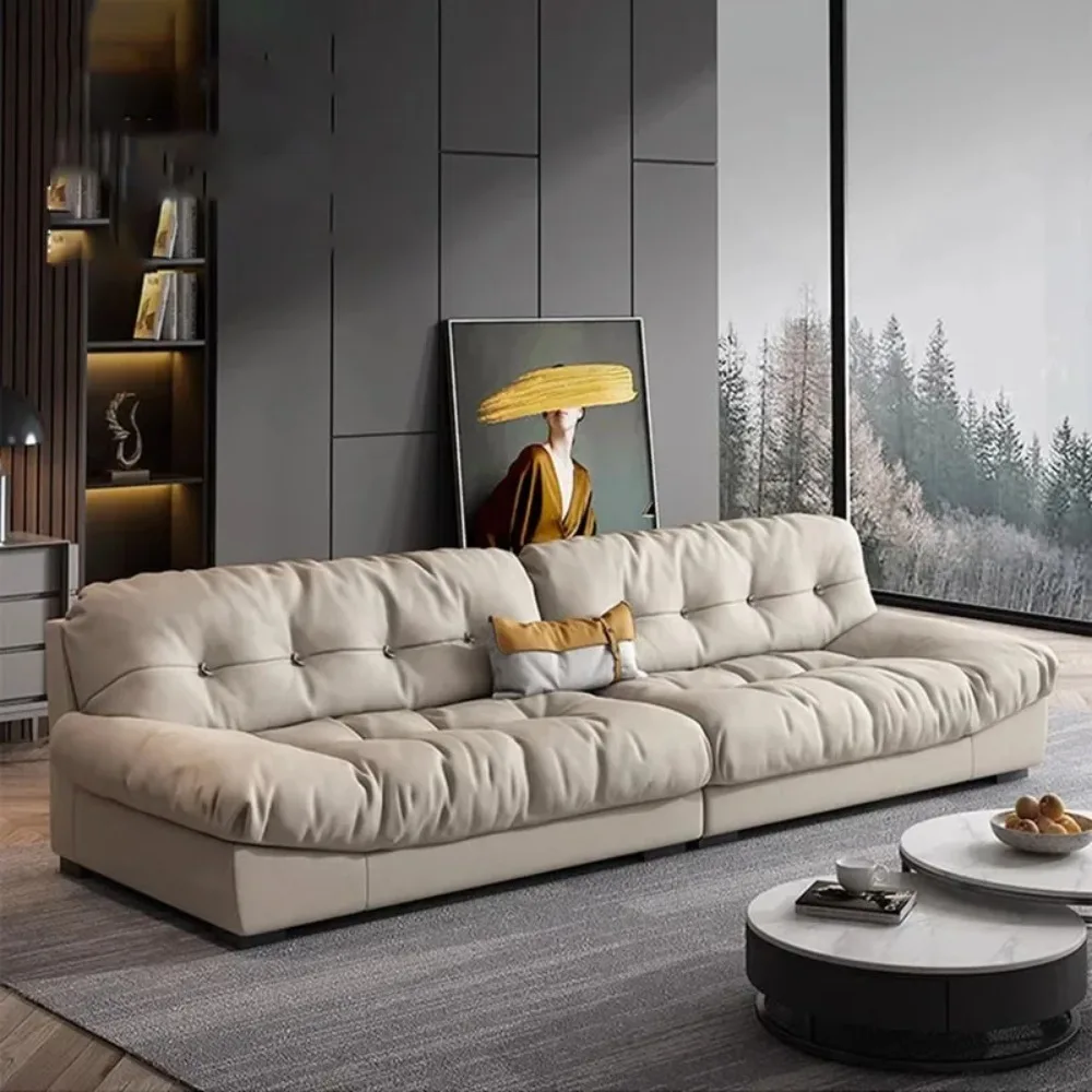 European Puffs Sofa Living Room Lounge Design Cloud 3 Seater Sofa Elegantes Apartment Modern Muebles Canape Salon Home Furniture