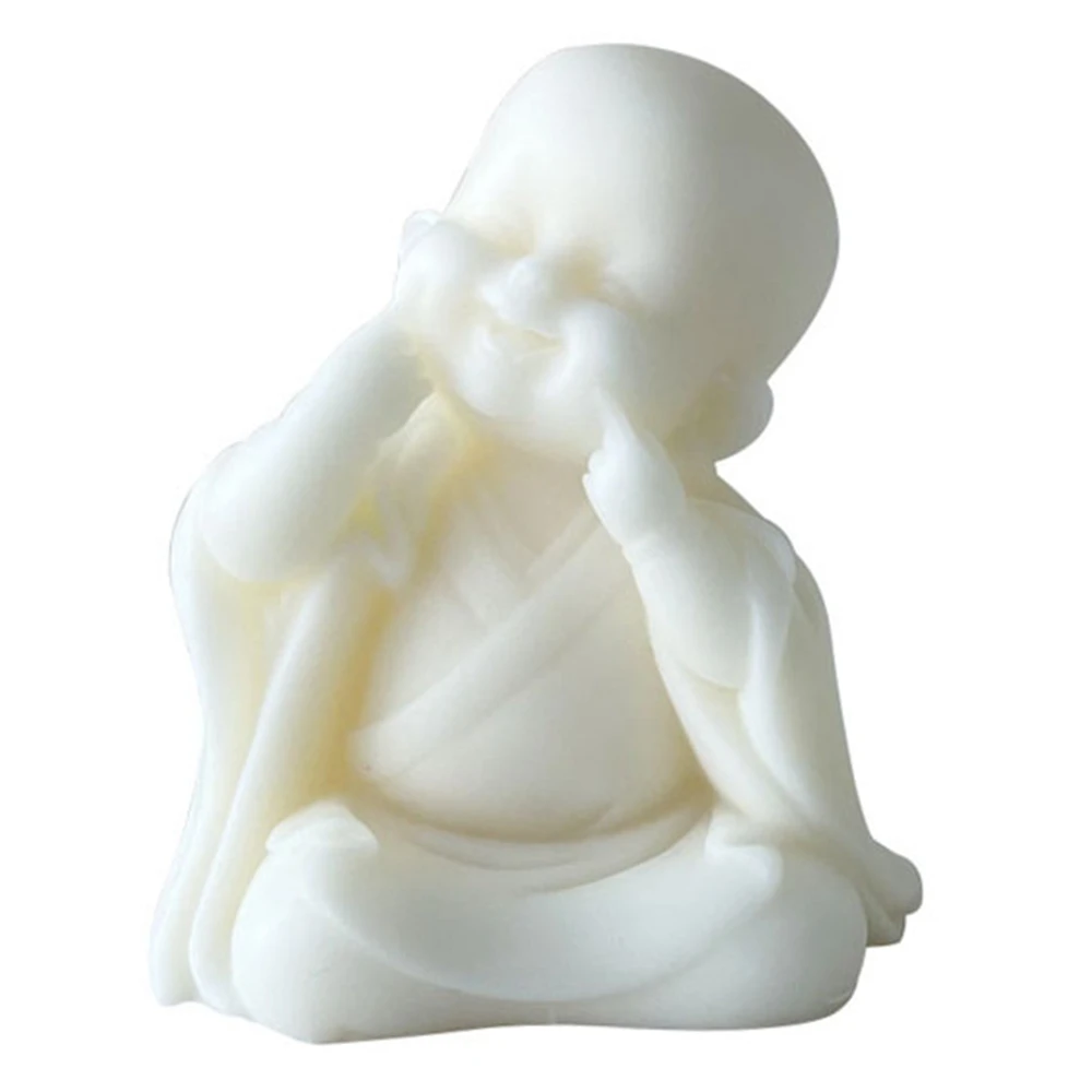 

Little monk monk aromatherapy mold DIY smiling face monk candle car Silicone Mold Scented Making Tools 3D DIY Handmade Fragrance