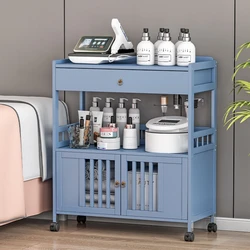 Trolleys Organizer Wheels  Aesthetics Hair Salon Trolley Pedicure Beauty Cart Dental Clinical Service Dressing Mini Metal