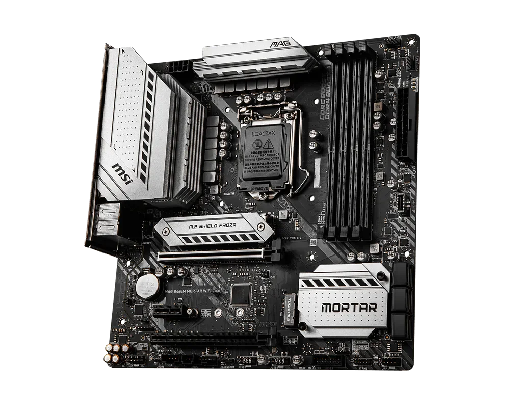 MSI MAG B460M MORTAR WIFI LGA 1200 2×PCI-E X16 128GB PCI-E 3.0 1×디스플레이 포트 마더보드 4×DDR4 1×H…