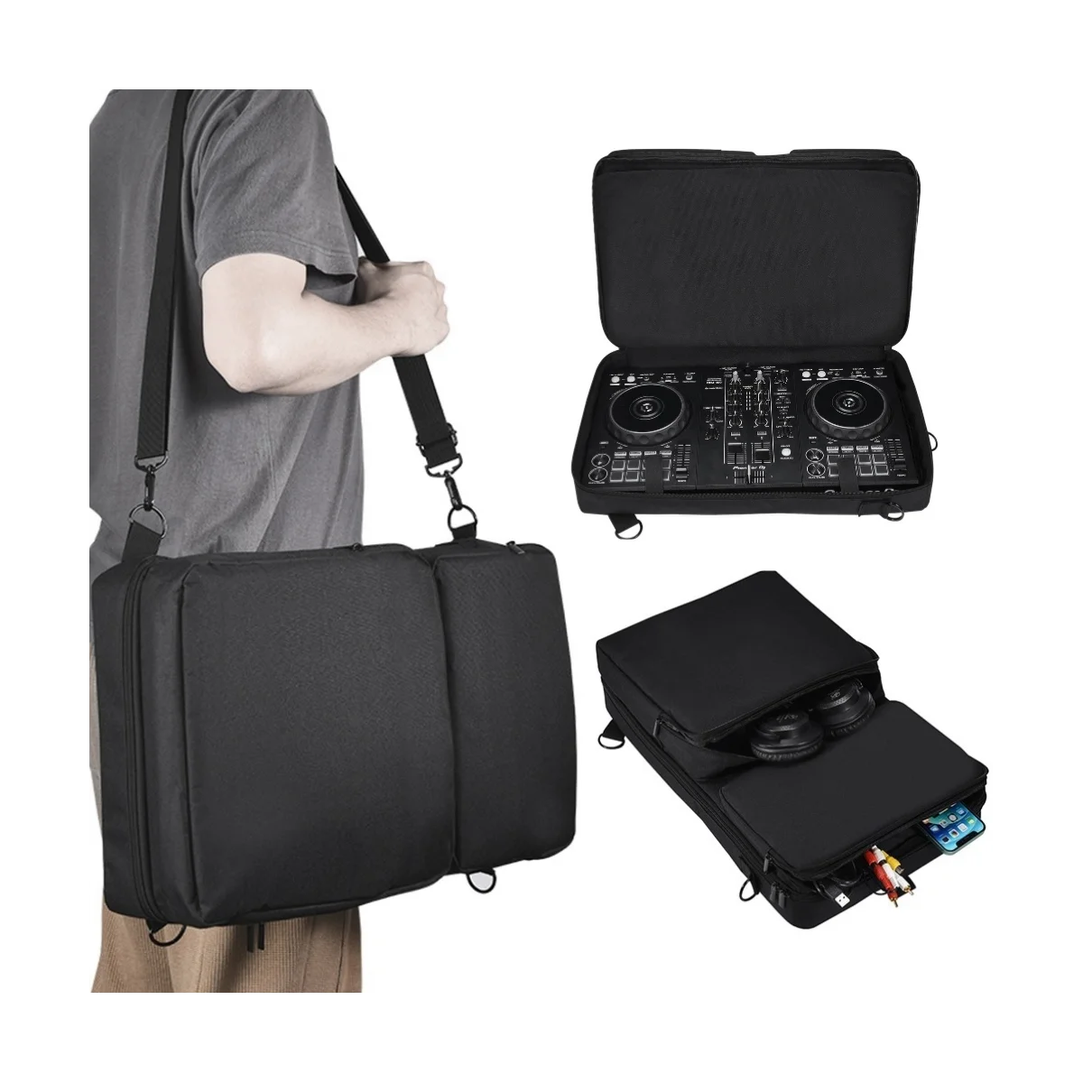 حقيبة وحدة التحكم DJ المحمولة أكياس تخزين وحدة التحكم DJ الغبار الأقراص الدوارة الواقية