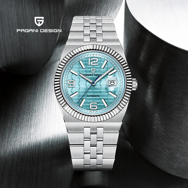 PAGANI DESIGN 2025 جديد الجليد الأزرق ساعة أوتوماتيكية للرجال الفاخرة ساعات المعصم الميكانيكية الرجال AR الياقوت كريستال ساعة رياضية الرجال #1