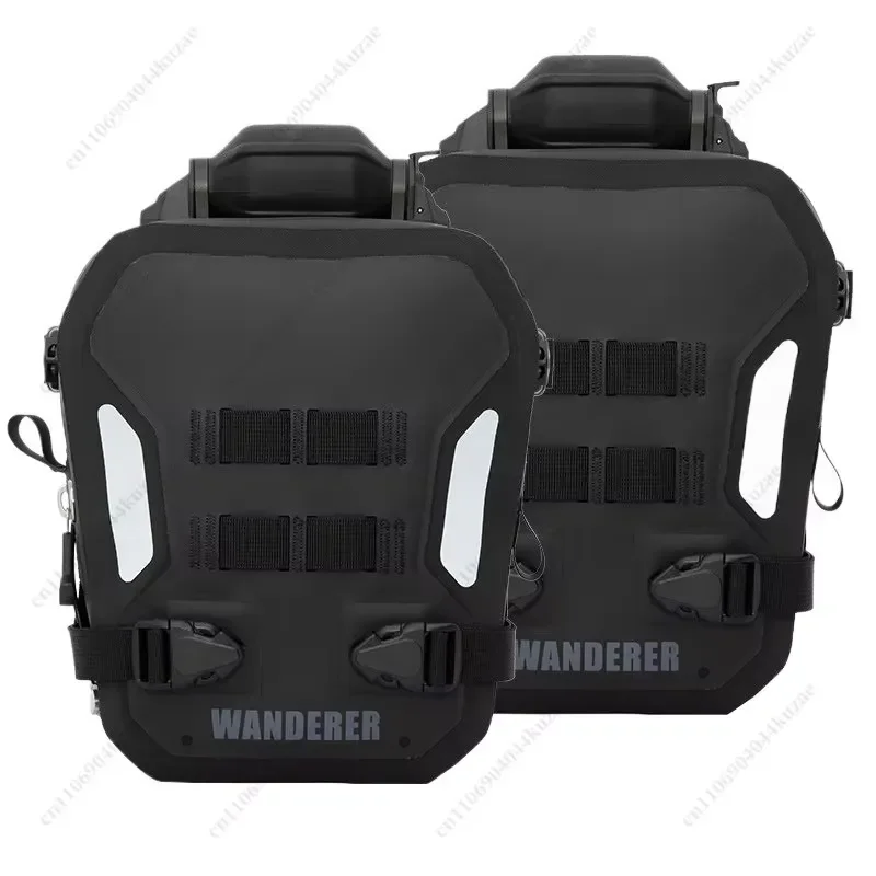 for Universal Motorcycle Side Pouch Waterproof Quick Release Anti-fall Storage Bag for Outdoor Travel Multifunctional Gear