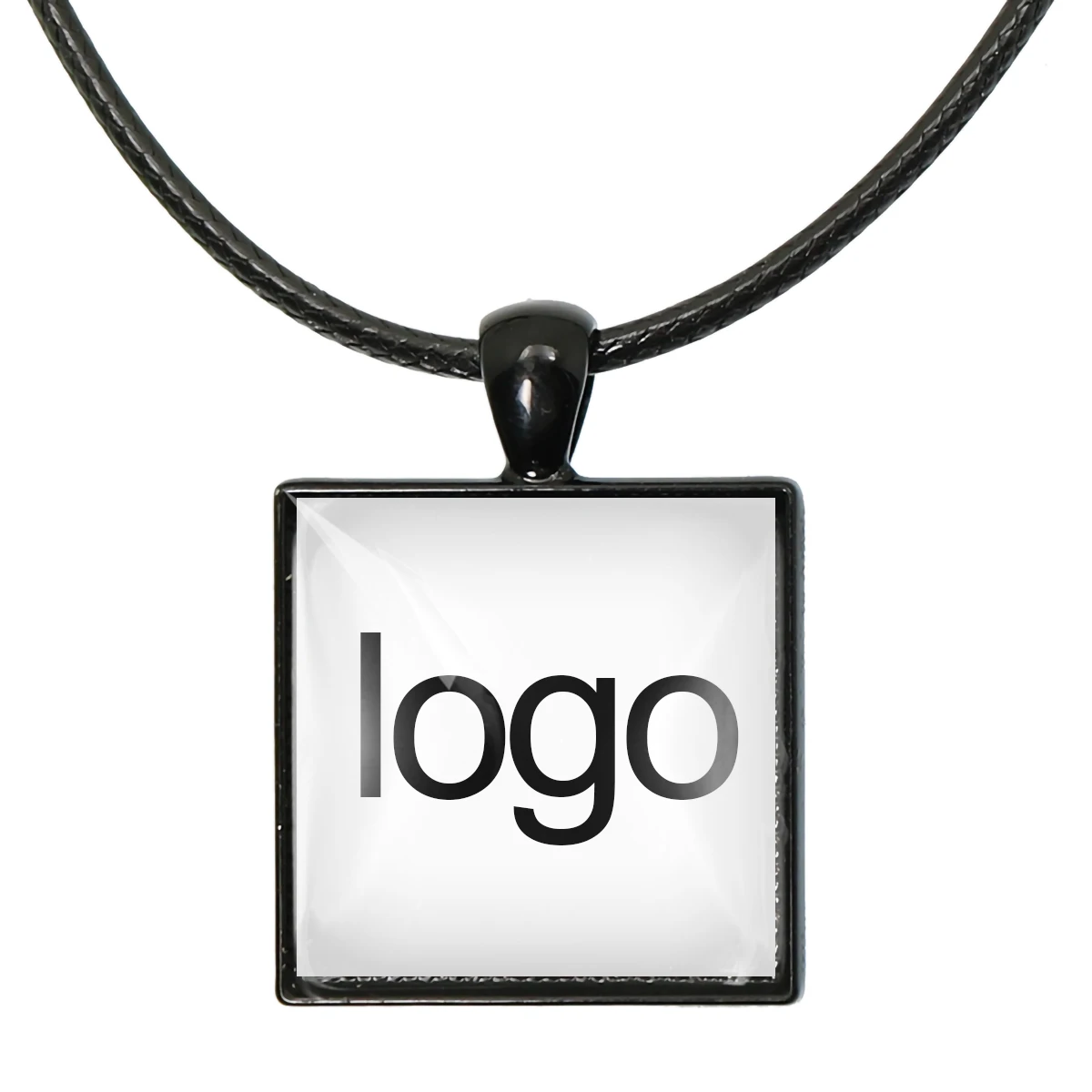 Custom Photo Square Pendant Necklace Men Women Personalized Jewelry Customized Picture Square Pendant Lover Gift