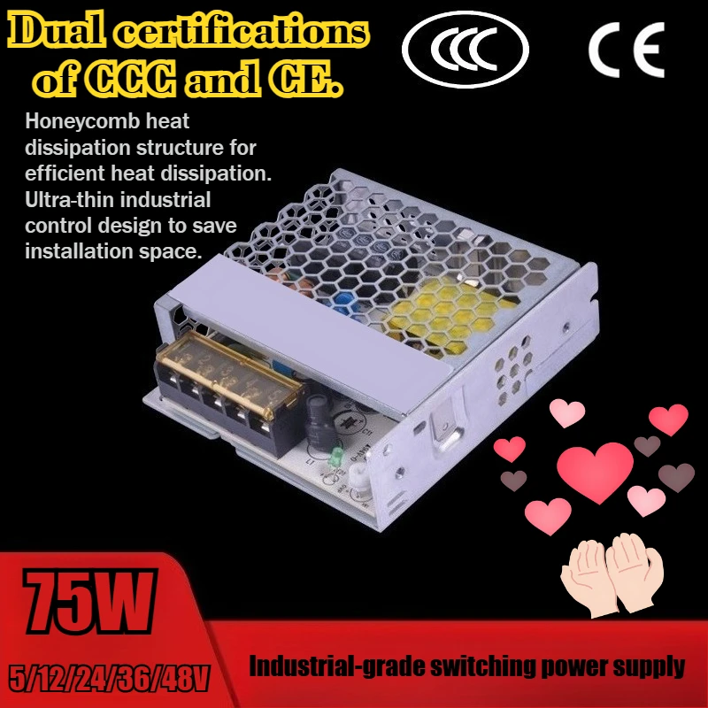 

AC To DC 75W 48V Output Single-channel Power Supply for Security Monitoring and 3D Printers