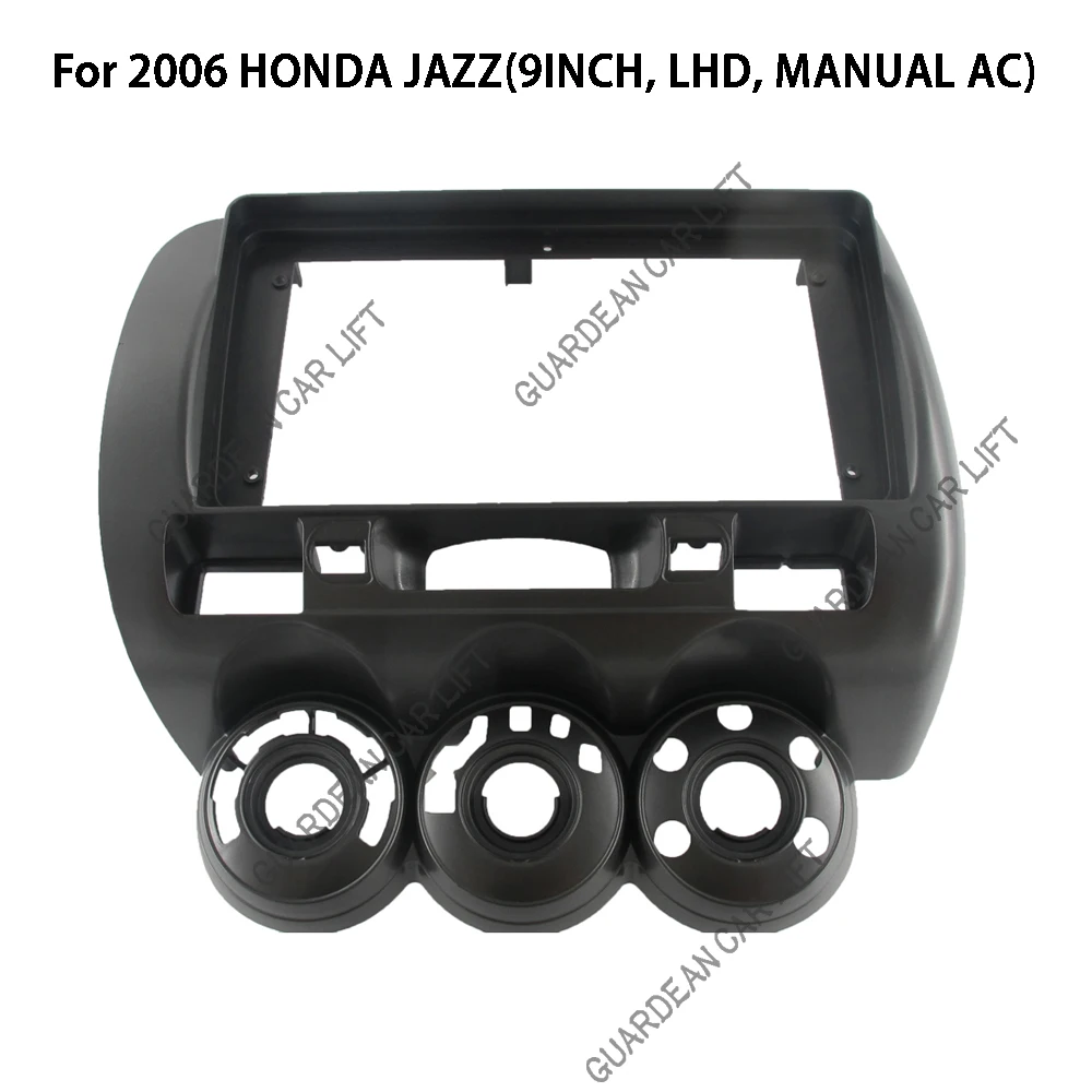 Car 9 inch 2 Din Stereo o Fascia o DVD Panel Bezel Frame Installation Trim Left/right Wheel for Honda Fit City Jazz 2006