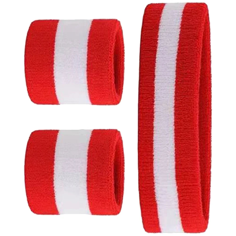 Sports Headband Wristband Mens Sweat Bands Headbands Wristbands Straps Workout for Boys Athletic