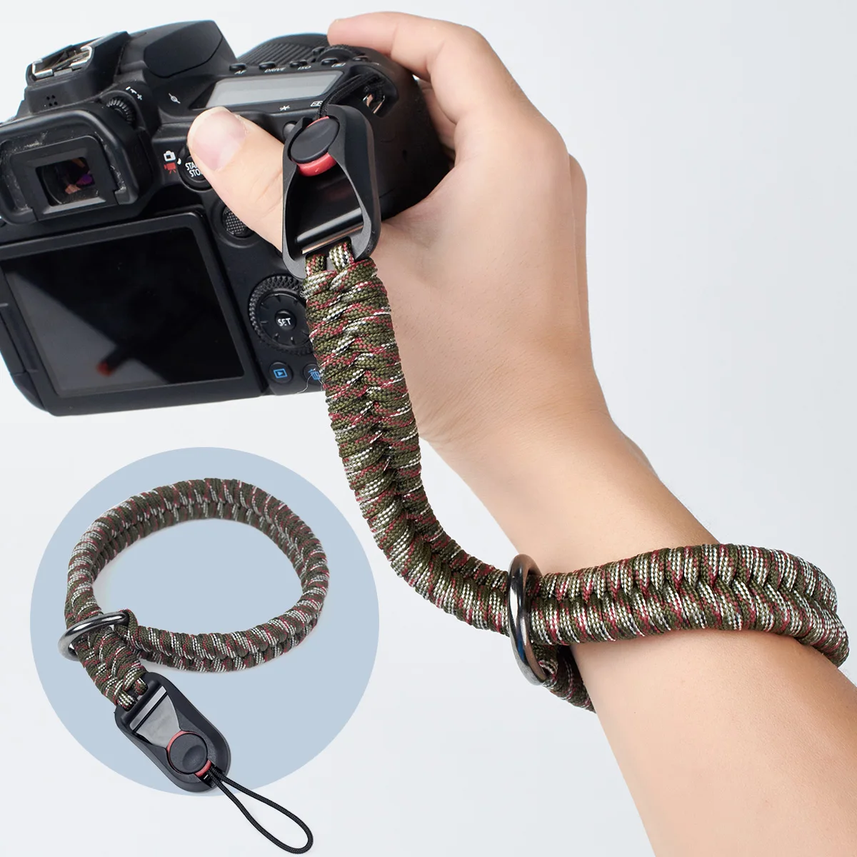 Durable Camera Wrist Strap for Canon Nikon Sony Fujifilm Olympus DSLR and Mirrorless Quick Release Camera Hand Strap