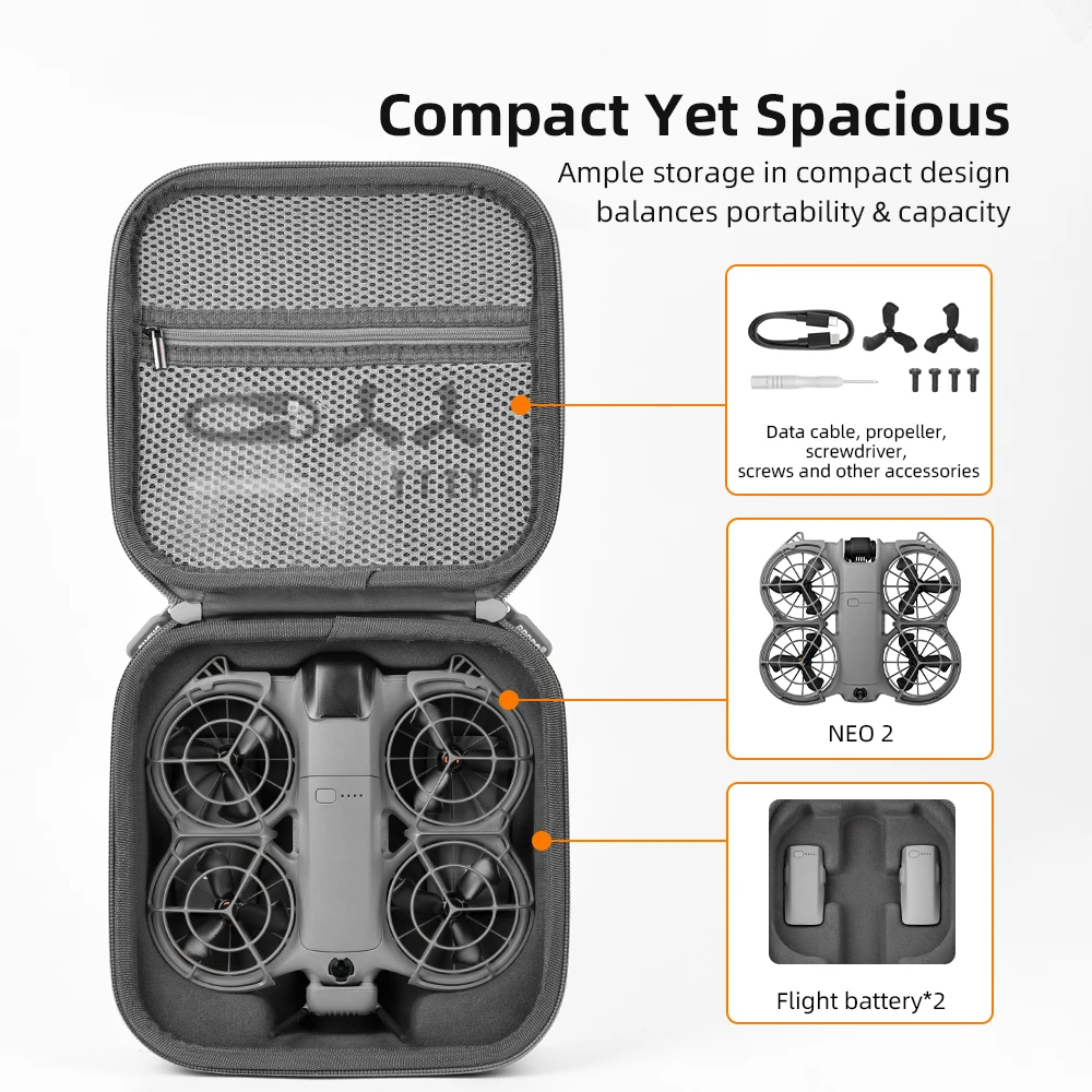 DJI NEO 2 드론 액세서리용 BRDRC 휴대용 케 - Drone Carrying Case 리뷰 및 가격