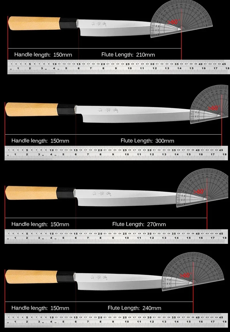 Japanese Sushi Knife Sashimi Sushi Knife 10 Inch Slicing Knife Cooking Knife Towsun Cutting Sushi Fish Filleting Slicing