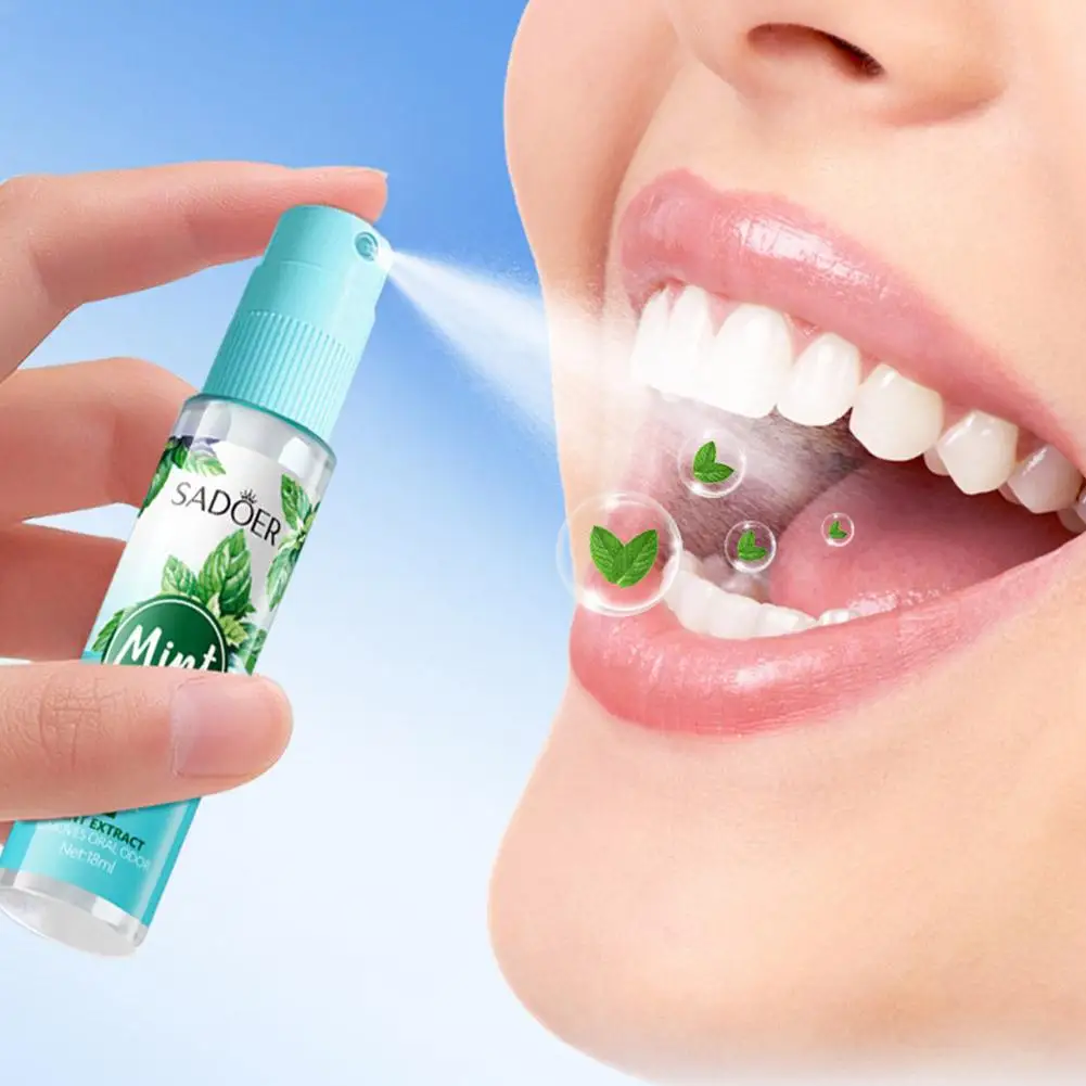 Fresh Breath Spray Mint Lemon Peach Flavor Long-lasting Fresh Breath Keep Breath Clean Eliminate Bad Breath Mouth Refreshening